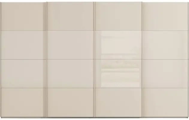 Goossens kledingkast finca combi glans mat glas bruin hoogwaardig meubelplaat - 8244406-{merk}-finca-combi-sts-bruin-schuifdeuren-01